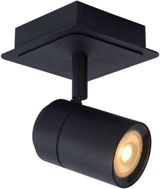 Lucide LENNERT Plafondspot Badkamer LED Dimb. GU10 1x5W 3000K IP44 Zwart