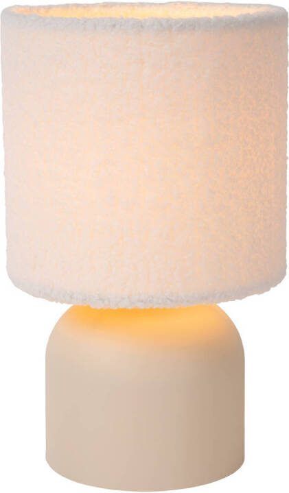 Lucide WOOLLY Tafellamp Ø 16 cm 1xE14 Beige