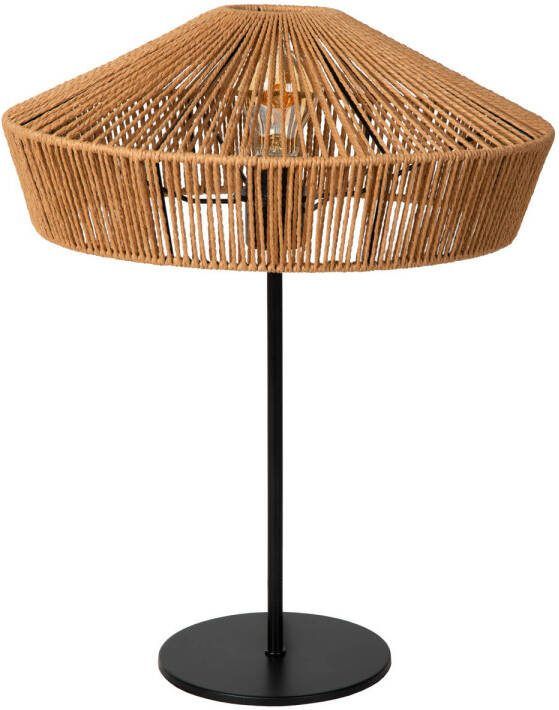 Lucide YUNKAI Tafellamp Ø 40 cm 1xE27 Licht hout - Foto 2
