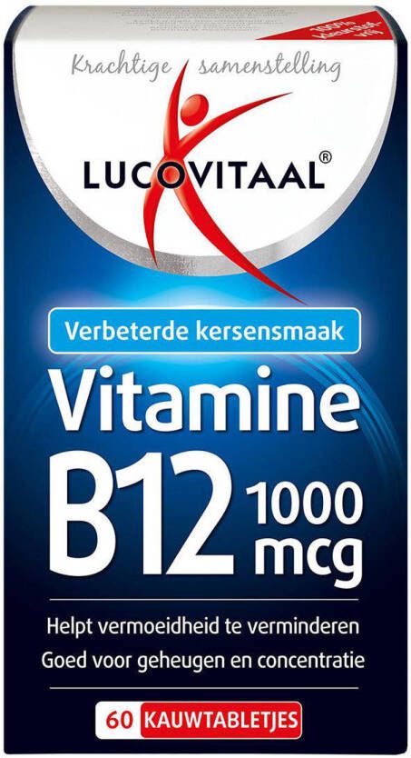 Lucovitaal B12 Vitamine One a Day 1000mcg 60 kauwtabletten