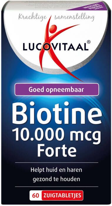 Lucovitaal Biotine 10.000 mcg Forte 60 zuigtabletjes