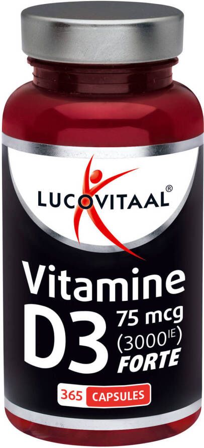 Lucovitaal vitamine D3 75mcg (3000IE) 365 capsules