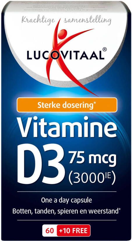 Lucovitaal D3 75mcg Forte Vitamine 70 capsules