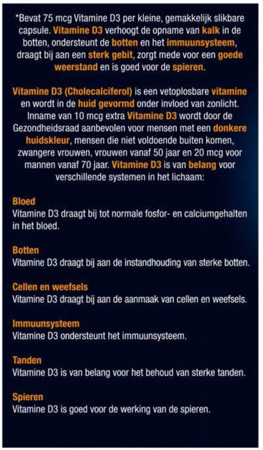Lucovitaal duopack vitamine D3 75mcg (3000IE) Forte 70 capsules