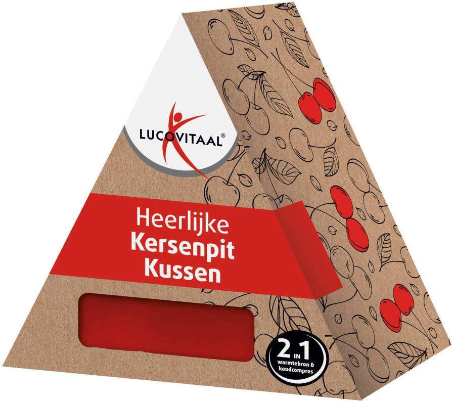 Lucovitaal kersenpit kussen langwerpig