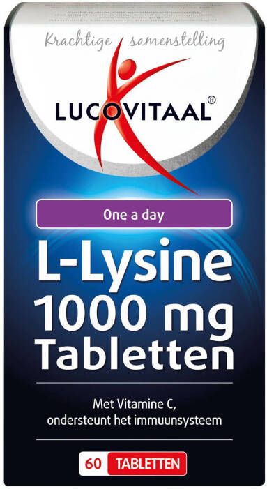 Lucovitaal L-Lysine One a Day 1000mg 60 tabletten