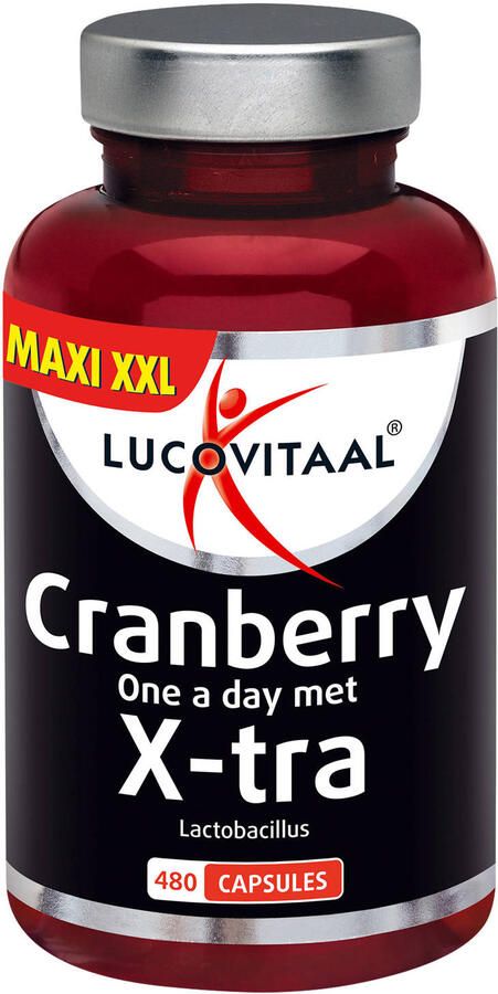 Lucovitaal Cranberry met X-tra Lactobacillus 480 capsules MAXI XXL
