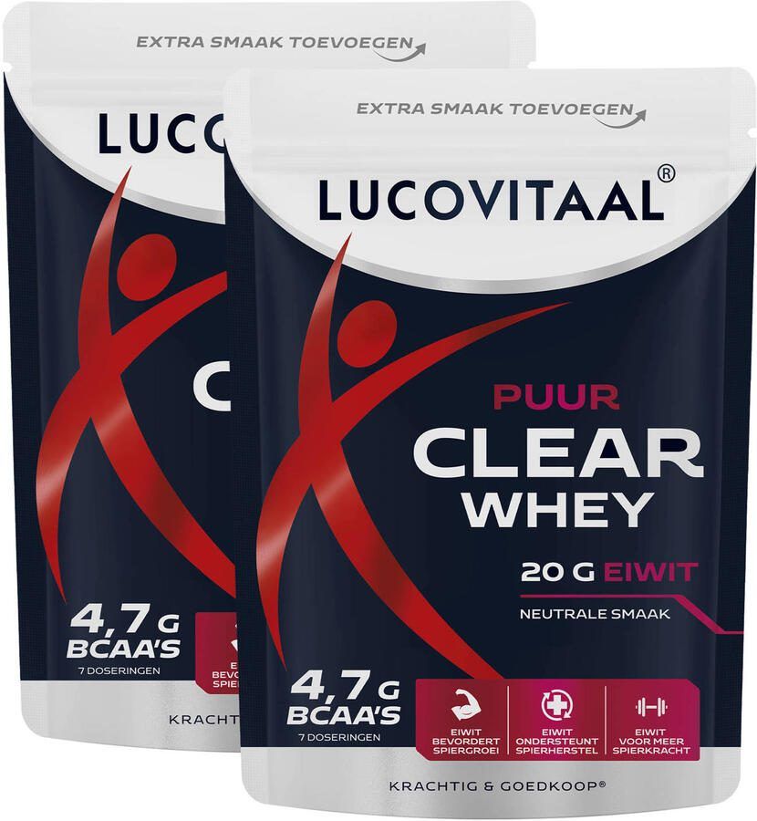 Lucovitaal duopack Clear Whey poeder puur