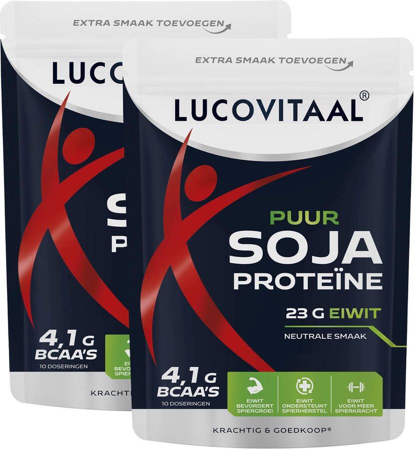 Lucovitaal duopack Soja Proteïne poeder puur