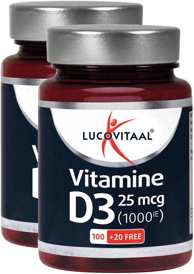Lucovitaal duopack vitamine D3 25mcg (1000IE) 120 capsules