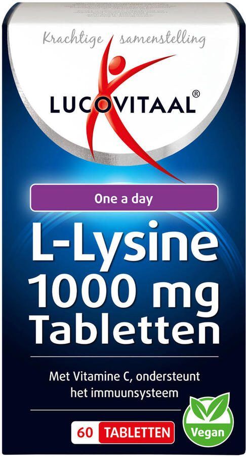 Lucovitaal L-Lysine One a Day 1000mg 60 tabletten