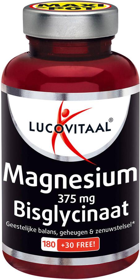 Lucovitaal Magnesium 375mg Bisglycinaat 210 tabletten