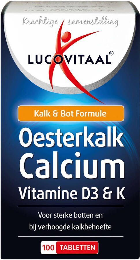 Lucovitaal Oesterkalk Calcium 100 tabletten