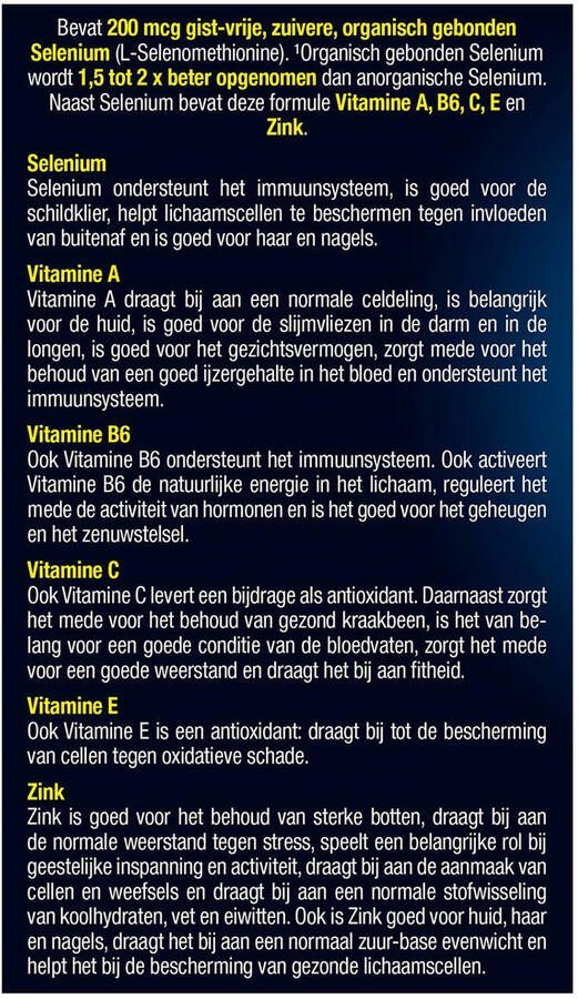 Lucovitaal Selenium + Zink 45 tabletten