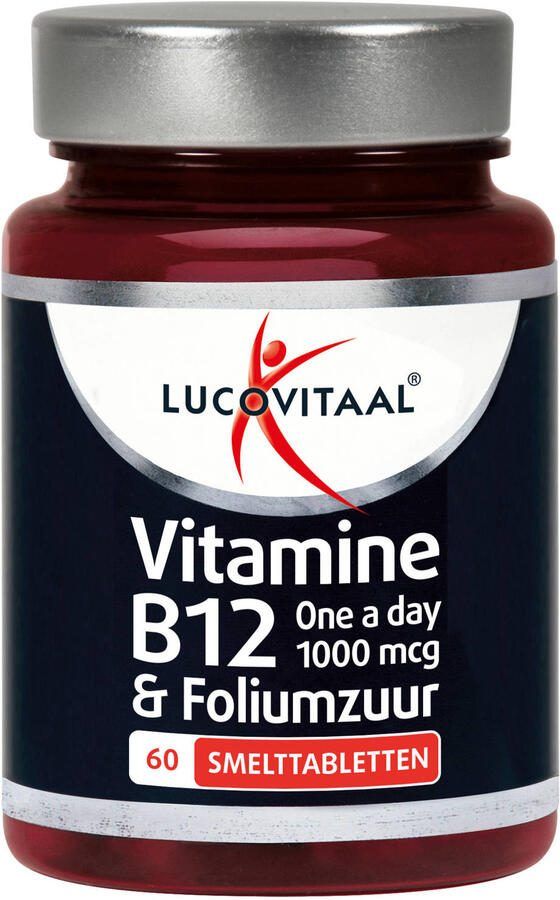 Lucovitaal vitamine B12 & foliumzuur smelttablet