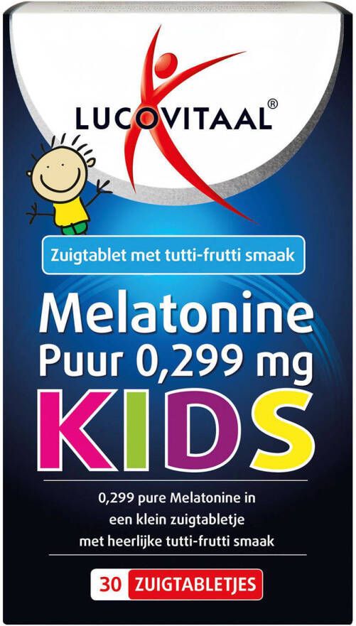 Lucovitaal Melatonine Puur Kids 0 299mg zuigtabletten