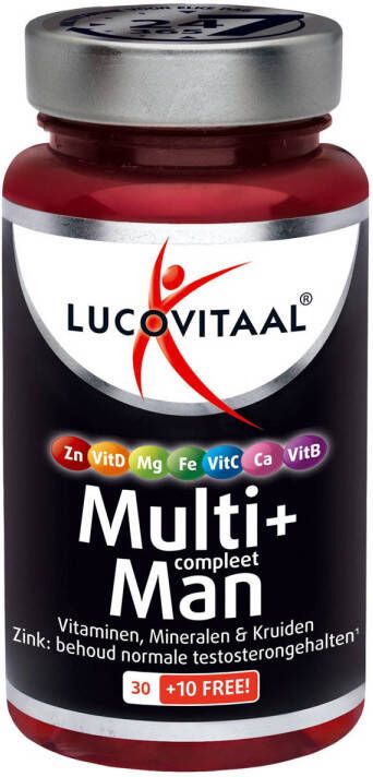 Lucovitaal Multi+ Compleet Man 40 tabletten