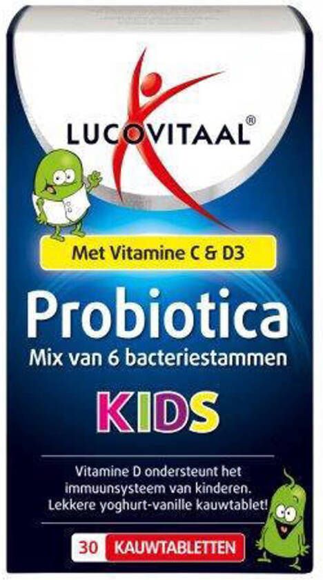 Lucovitaal Probiotica Kids 30 kauwtabletten