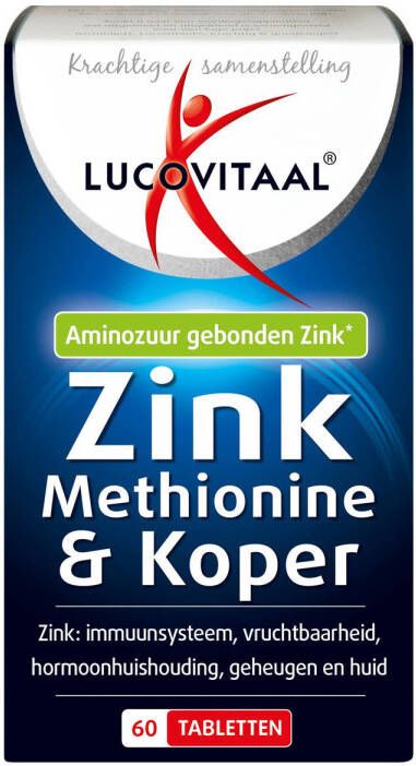 Lucovitaal Zink Methionine & Koper 60 tabletten