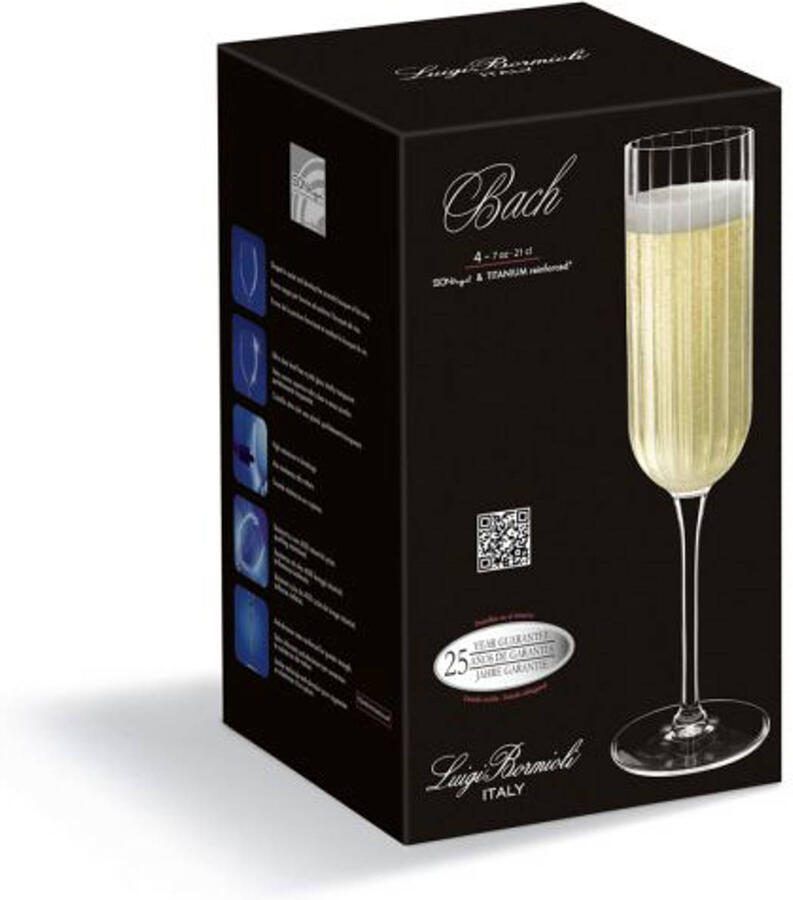 Luigi Bormioli Witte Wijnglazen Bach 280 ml 4 stuks - Foto 4