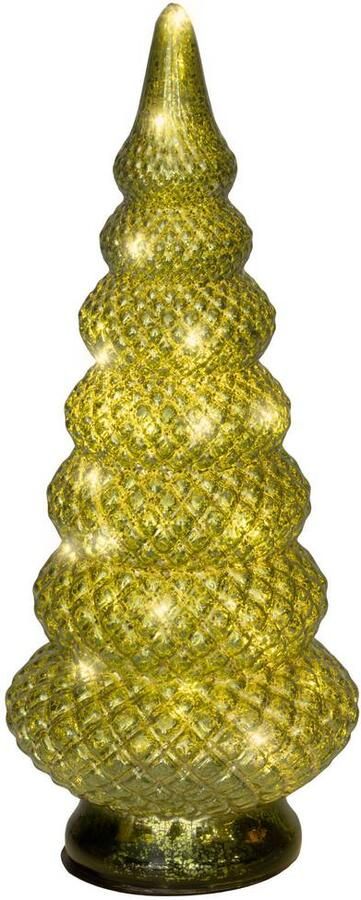 Lumineo decoratie kerstboom verlicht glas