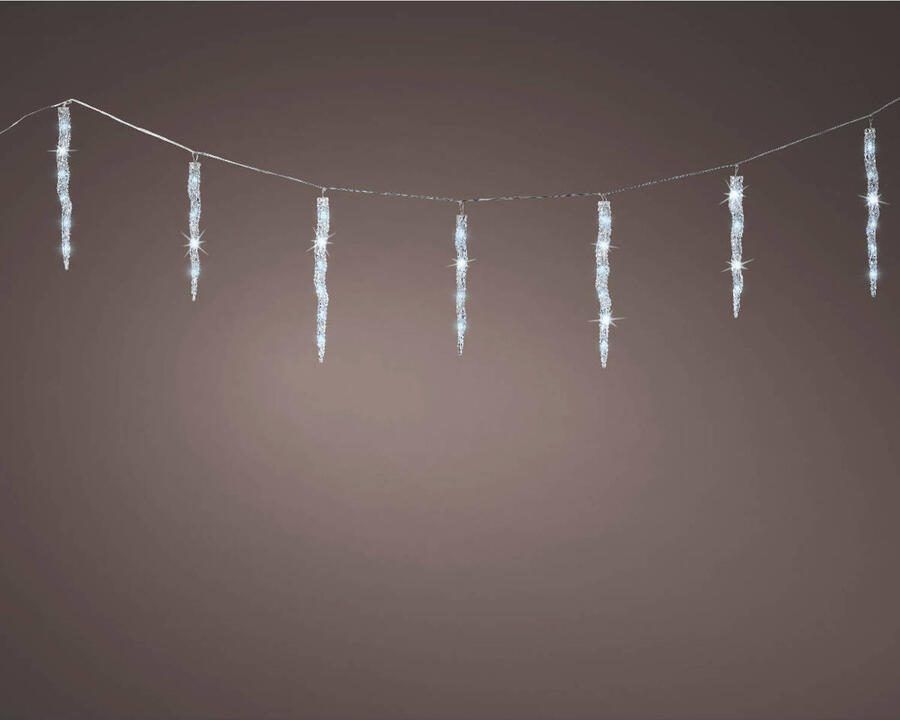Lumineo LED ijspegels buiten koel wit