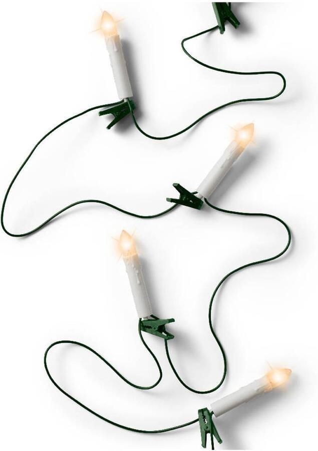 Massamarkt Led Verlichting Kaars Buiten 1160 Cm 30l Groen klassiek Warm
