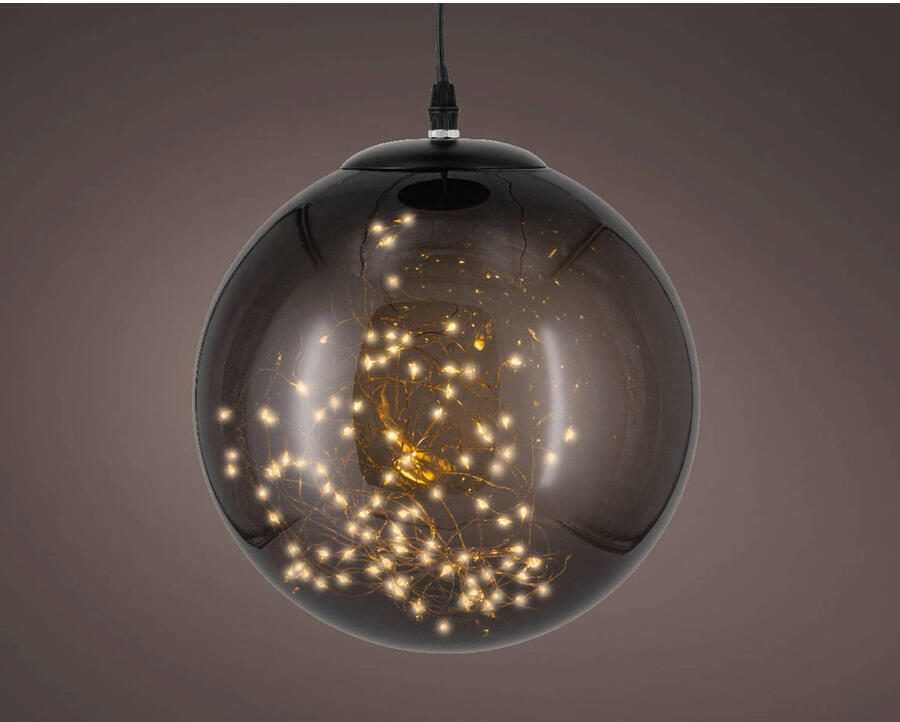 Lumineo micro LED bal kunststof buiten warm wit
