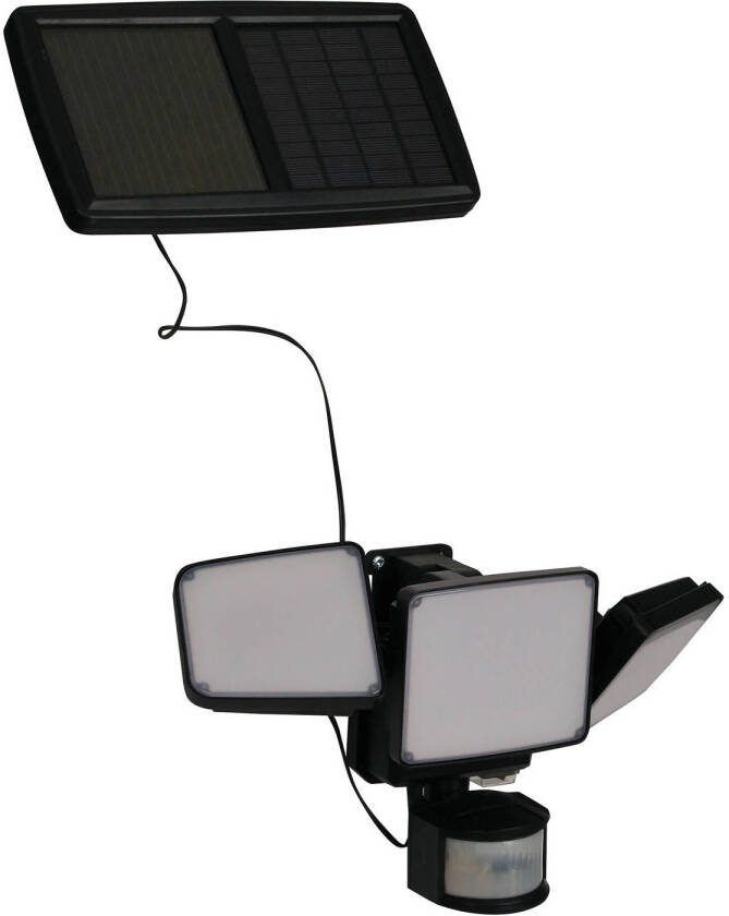 Luxform Tuinlamp Security La Rioja PIR met sensor slim solar LED zwart