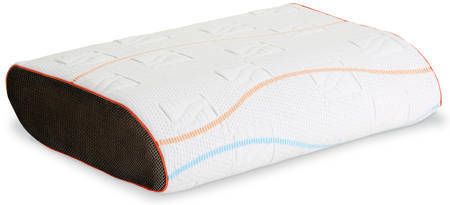 M line Pillow You Oranje| Hoofdkussen Ergonomisch Geschikt voor rugslapers en zijslapers Wasbare tijk op 60 graden Ventilerend Anti allergeen Traagschuim