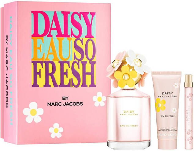 Marc Jacobs Daisy So Fresh geschenkset eau de toilette 125 ml + bodylotion 75 ml + mini spray 10 ml