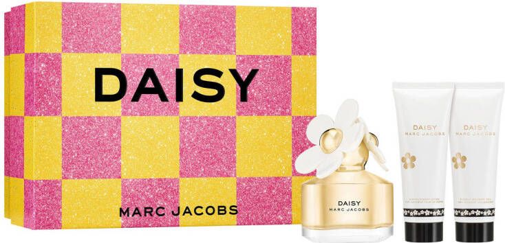 Marc Jacobs geschenkset Daisy eau de toilette 50 ml + bodylotion 75 ml + showergel 75 ml