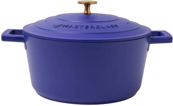 MasterClass gietaluminium braadpan (Ø24 cm) (4L) (lichtgewicht) blauw