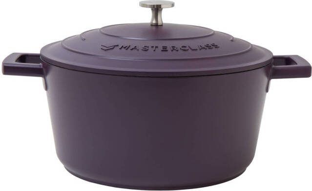 MasterClass gietaluminium braadpan (Ø24 cm) (4L) (lichtgewicht) paars
