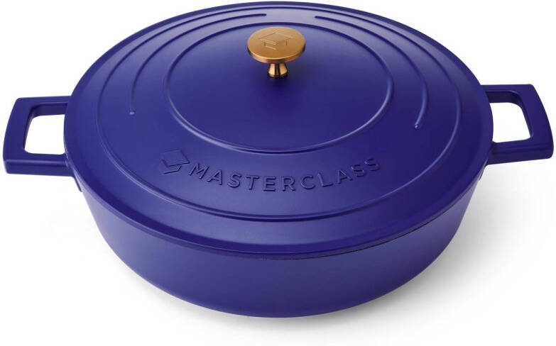 MasterClass gietaluminium braadpan (Ø28 cm) (4L) (lichtgewicht) blauw