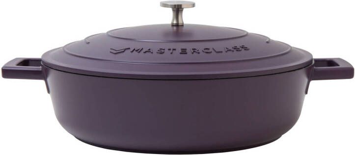 MasterClass gietaluminium braadpan (Ø28 cm) (4L) (lichtgewicht) paars
