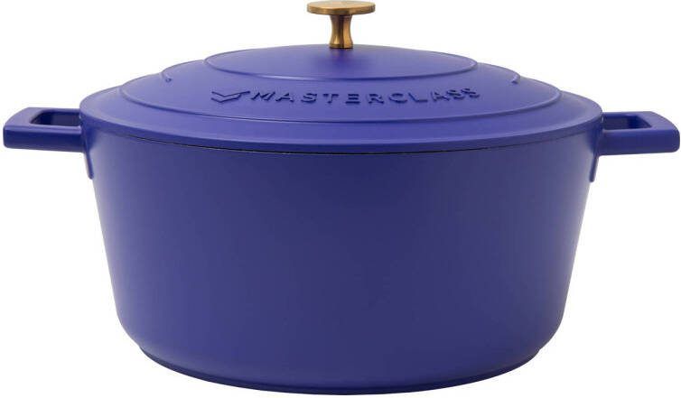 MasterClass gietaluminium braadpan (Ø28 cm) (5L) (lichtgewicht) blauw