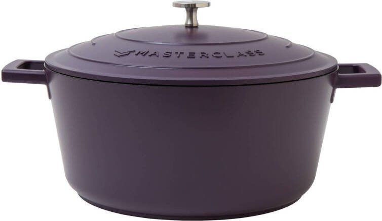 MasterClass gietaluminium braadpan (Ø28 cm) (5L) (lichtgewicht) paars