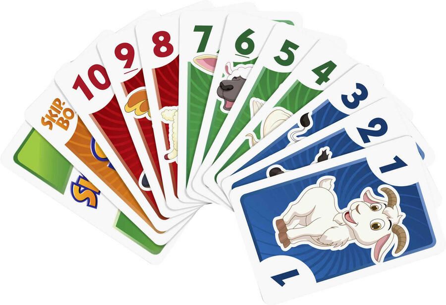 Mattel Skip Bo Junior kaartspel met 112 kaarten en 2 spelniveaus vanaf 5 jaar - Foto 4