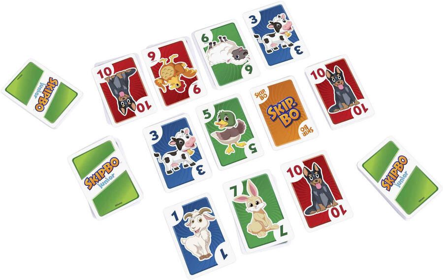 Mattel Skip Bo Junior kaartspel met 112 kaarten en 2 spelniveaus vanaf 5 jaar - Foto 5