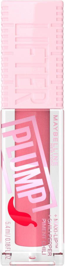 Maybelline Lifter Plump Lip Plumping lipgloss langdurig vollere lippen verwarmende sensatie met 5% Maxi-Lip™ en chilipeper Blush Blaze 5 4 ml