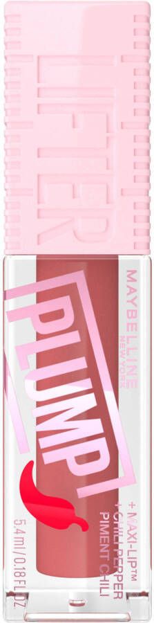 Maybelline Lifter Plump Lip Plumping lipgloss langdurig vollere lippen verwarmende sensatie met 5% Maxi-Lip™ en chilipeper Peach Fever 5 4 ml