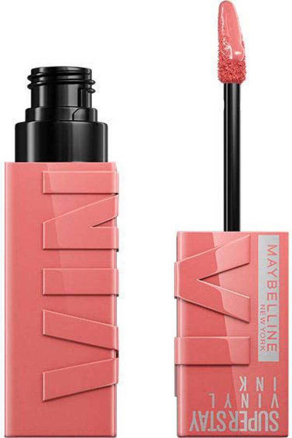 Maybelline New York SuperStay Vinyl Ink Lipstick 100 Charmed Roze Langhoudende Lippenstift 4 2 ml