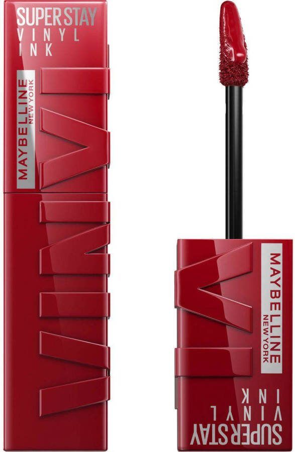 Maybelline New York SuperStay Vinyl Ink Lipstick 10 Lippy Rood Langhoudende Lippenstift 4 2 ml