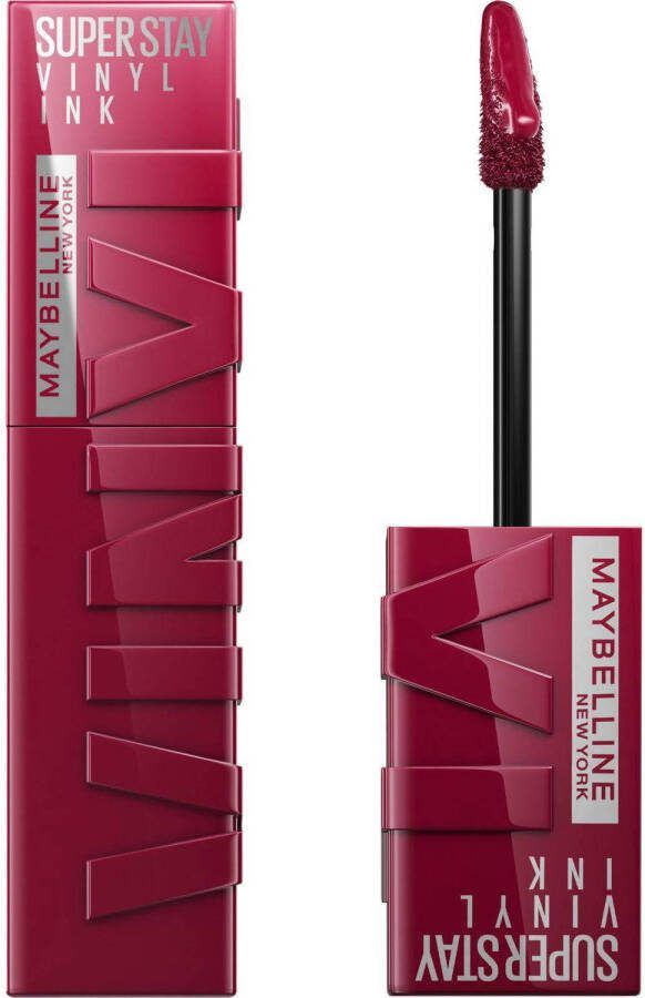 Maybelline New York SuperStay Vinyl Ink Lipstick 30 Unrivaled Rood Langhoudende Lippenstift 4 2 ml