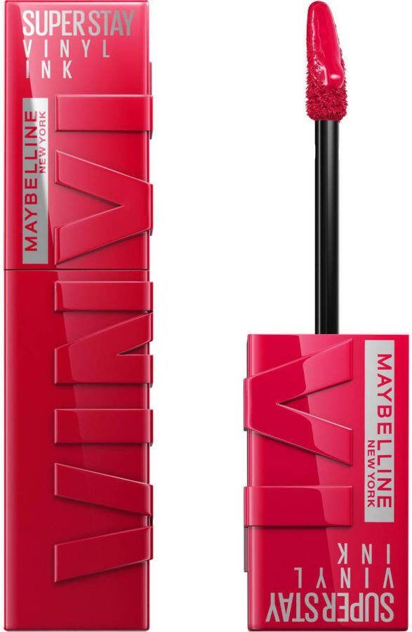 Maybelline New York SuperStay Vinyl Ink Lipstick 50 Wicked Rood Langhoudende Lippenstift 4 2 ml