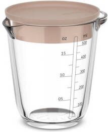 Mepal Chef it glazen maatbeker 500 ml (met deksel)