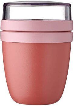 Mepal Lunchpot mini – 300 ml + 120 ml – Yoghurt en Muesli beker to go – Ellipse – Vivid mauve - Foto 2