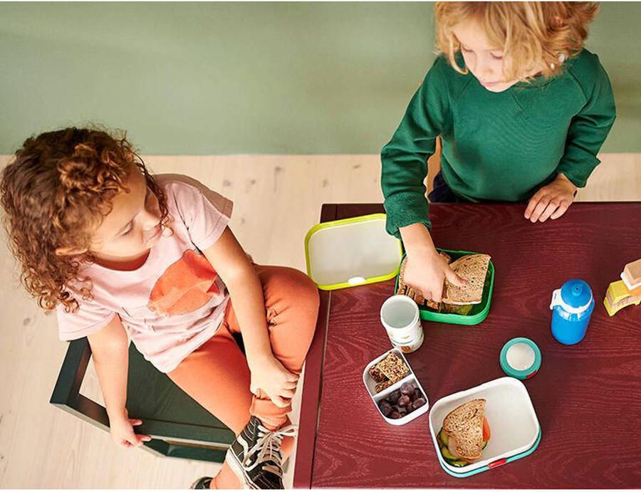 Mepal lunchbox Campus – Broodtrommel met vakjes voor kinderen – Geschikt voor 4 boterhammen – Disney Princess - Foto 3