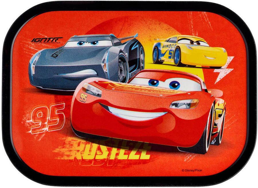 Mepal lunchbox Campus – Broodtrommel met vakjes voor kinderen – Geschikt voor 4 boterhammen – Cars - Foto 4